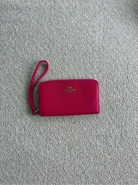 Hot Pink Coach Wristlet